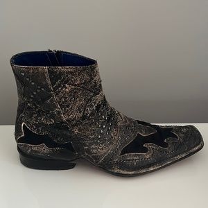Mark Nason mens boots. Black, grey, studs distressed